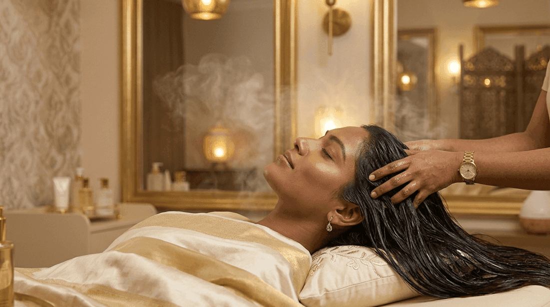 Hair Spa services at Queens Beauty Academy KR Puram