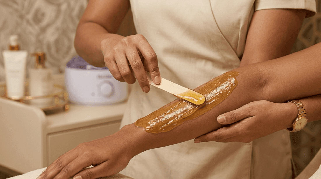 Waxing services at Queens Beauty Academy KR Puram